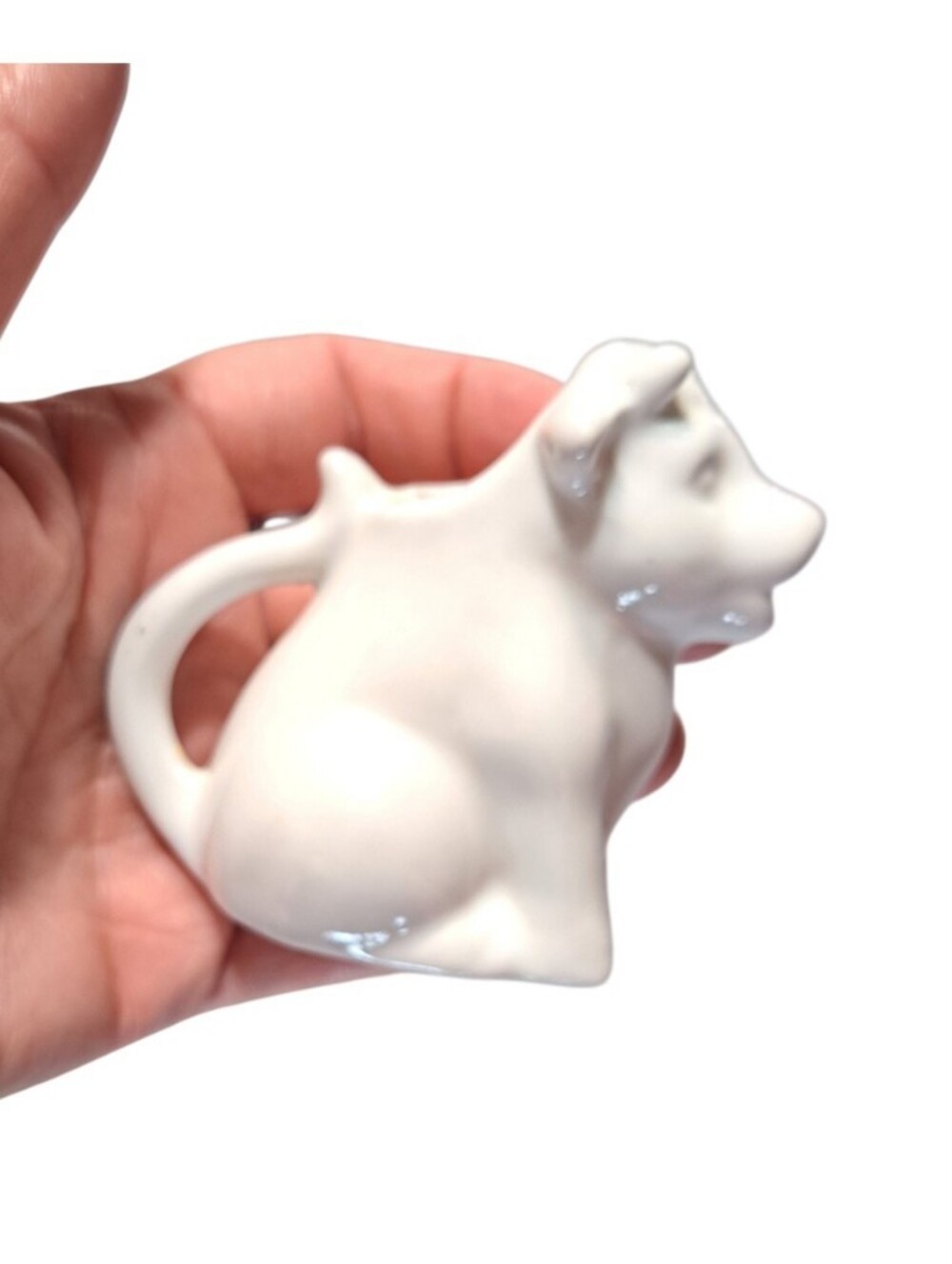 Tiny Ceramic Cow Creamer